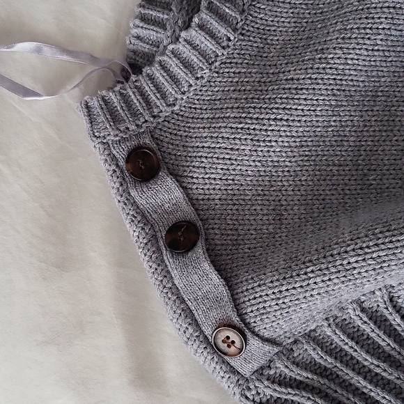 Grey knitted sweater - Picture 3 of 4